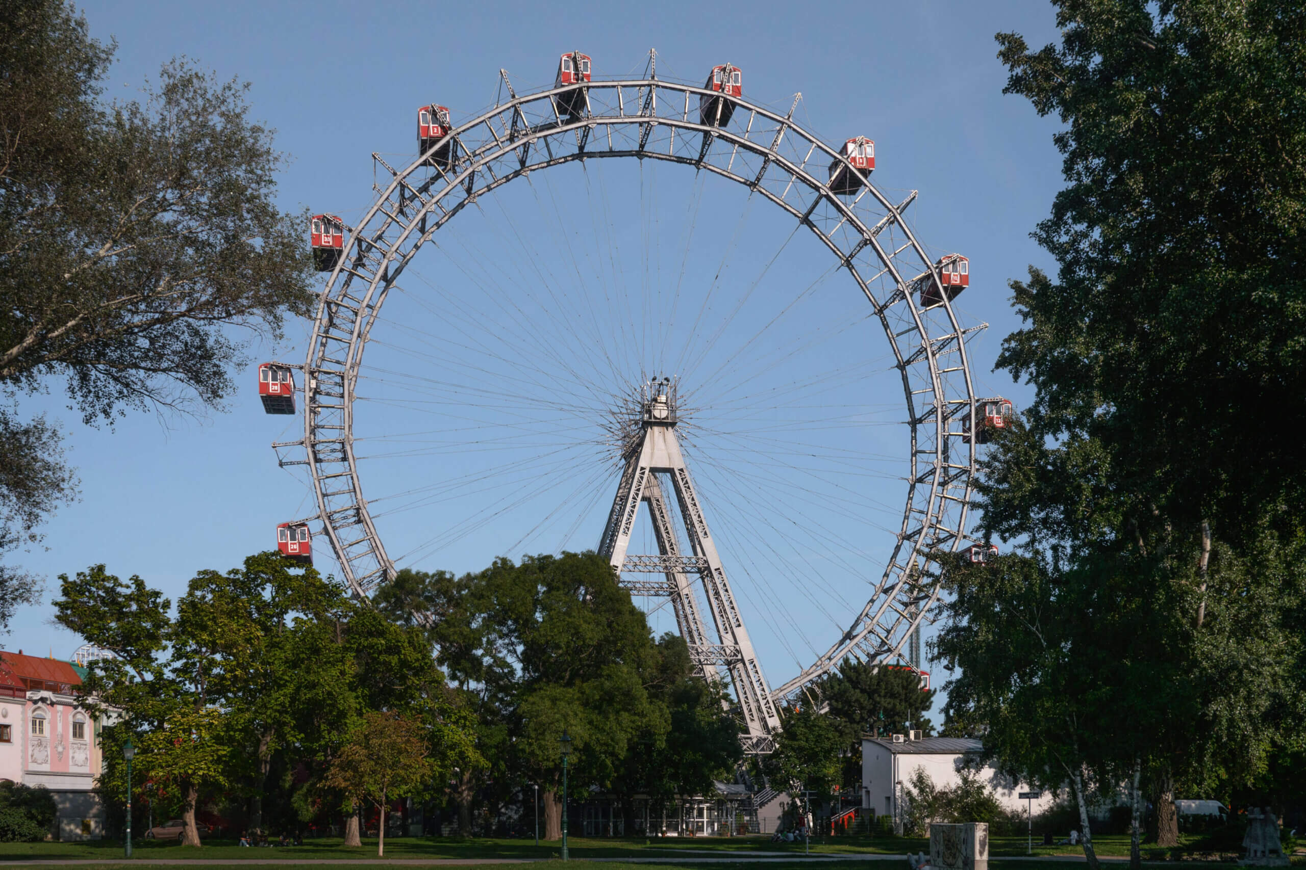 Wiener Prater und Riesenrad