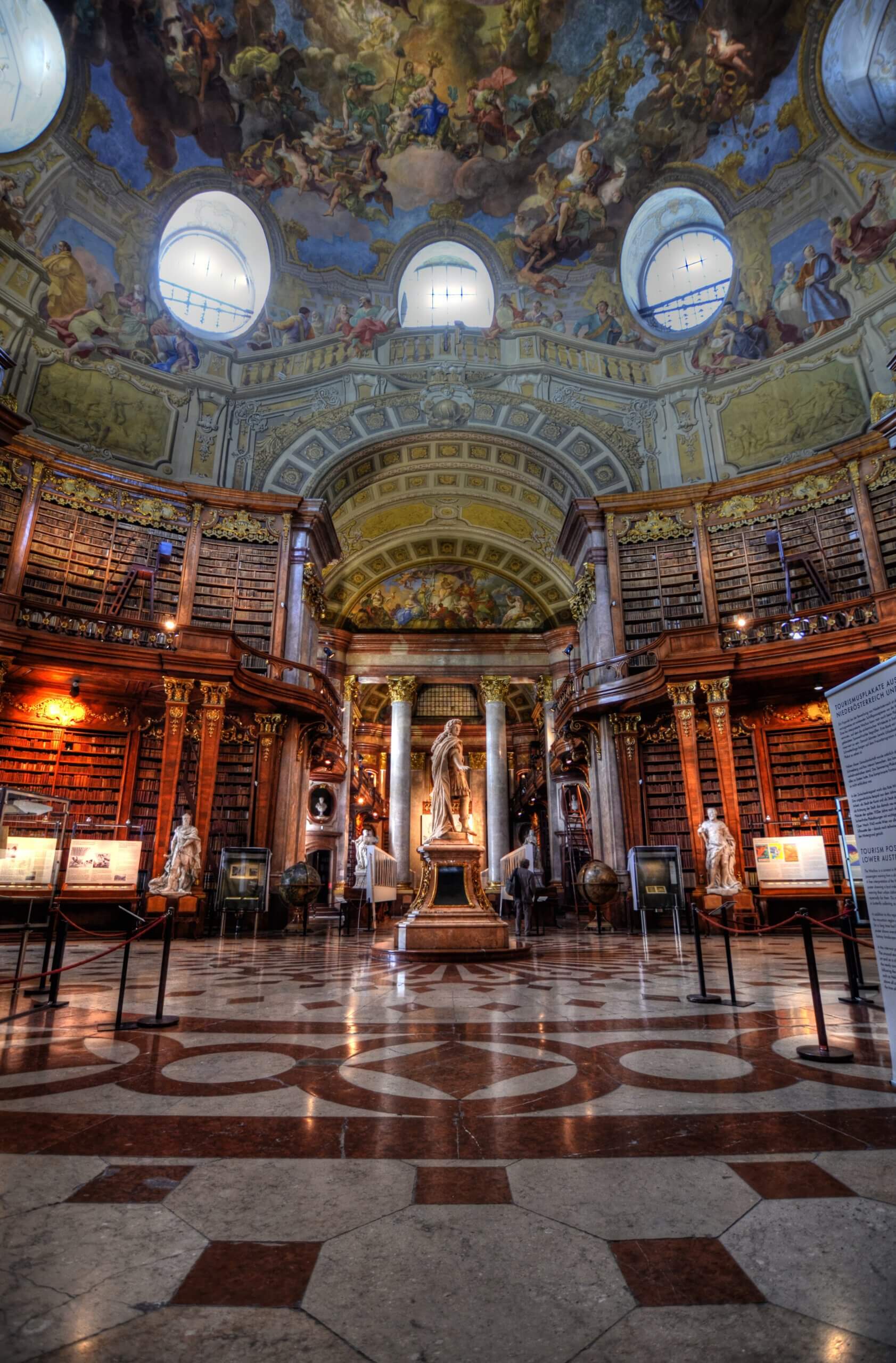 Die österreichische Nationalbibliothek – eine der schönsten barocken Bibliotheken weltweit